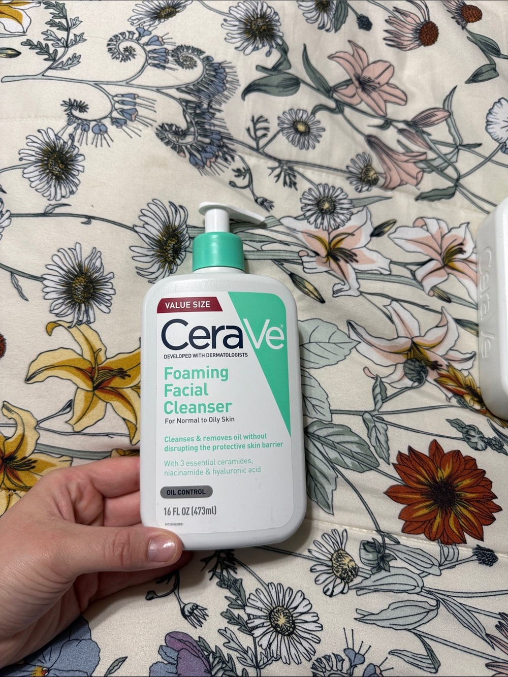 CeraVe Foaming Facial Cleanser — Mint Green Pump